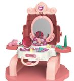Dievčenský prenosný kozmetický salón 3 v 1 Batoh BABY MIX ružová 