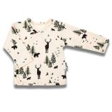 Dojčenská bavlněná košilka Nicol Bambi béžová 56 (0-3m)