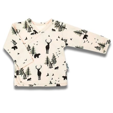 Dojčenská bavlněná košilka Nicol Bambi béžová 56 (0-3m)