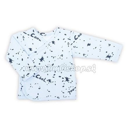 Dojčenská bavlněná košilka Nicol Max light modrá 62 (3-6m)