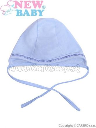Dojčenská čiapočka New Baby modrá 56 (0-3m)