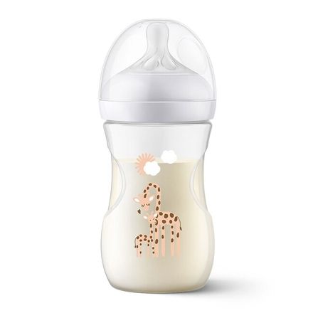 Dojčenská fľaša Avent Natural Response 260 ml žirafa biela 