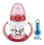 Dojčenská fľaša na učenie NUK Disney Mickey s kontrolou teploty 150 ml červená Červená 
