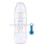 Dojčenská fľaša NUK FC+Temperature Control 300 ml BOX-Flow Control cumlík white biela 