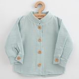 Dojčenská mušelínová košeľa New Baby Soft dress mätová podľa obrázku 74 (6-9m)