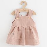 Dojčenská mušelínová suknička New Baby Comfort clothes ružová 62 (3-6m)