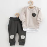 Dojčenská súprava tričko a tepláčky New Baby Brave Bear ABS béžová 68 (4-6m)