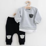 Dojčenská súprava tričko a tepláčky New Baby Brave Bear ABS sivá 68 (4-6m)