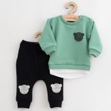 Dojčenská súprava tričko a tepláčky New Baby Brave Bear ABS zelená 68 (4-6m)