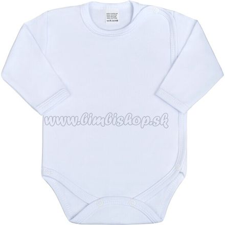 Dojčenské body celorozopínacie New Baby Classic biele biela 56 (0-3m)