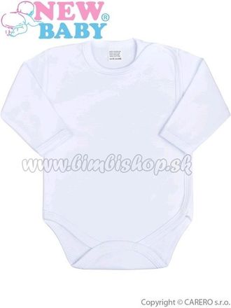 Dojčenské body celorozopínacie New Baby Classic biele biela 62 (3-6m)