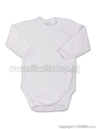 Dojčenské body s dlhým rukávom Bobas Fashion biele biela 62 (3-6m)