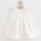 Dojčenské mušelínové šaty New Baby Elizabeth biela 62 (3-6m)
