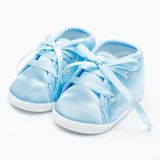 Dojčenské saténové capačky New Baby modrá 12-18 m modrá 6-18 m