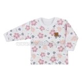 Dojčenské tričko s dlhým rukávom Koala Flowers ružová 62 (3-6m)