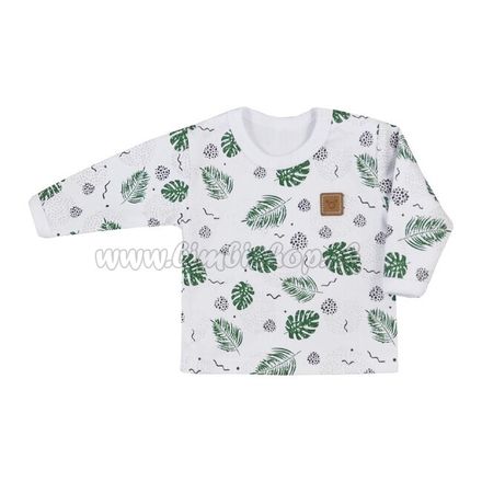 Dojčenské tričko s dlhým rukávom Koala Nature zelená 74 (6-9m)