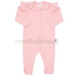 Dojčenský bavlnený overal New Baby Stripes ružový ružová 86 (12-18m)