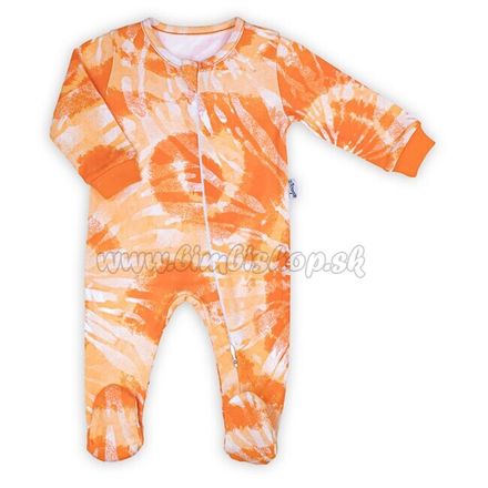 Dojčenský bavlnený overal Nicol Tomi oranžová 80 (9-12m)