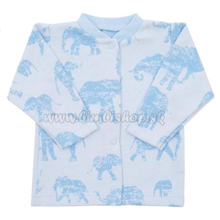 Dojčenský kabátik Baby Service Slony modrý modrá 68 (4-6m)