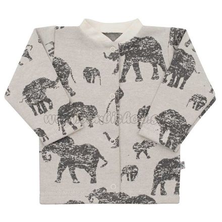 Dojčenský kabátik Baby Service Slony sivý sivá 68 (4-6m)