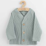 Dojčenský kabátik na gombíky New Baby Luxury clothing Oliver sivý sivá 62 (3-6m)