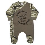 Dojčenský overal New Baby Army girl zelená 80 (9-12m)