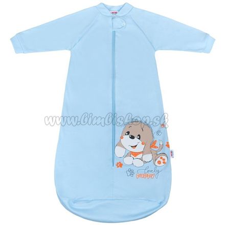 Dojčenský spací vak New Baby psík modrý modrá 80 (9-12m)