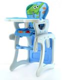 Euro Baby Jedálenský stolček 2v1 - Modrý oceán, K19