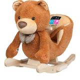 Hojdacia hračka so zvukom PlayTo medvedík hnedá 