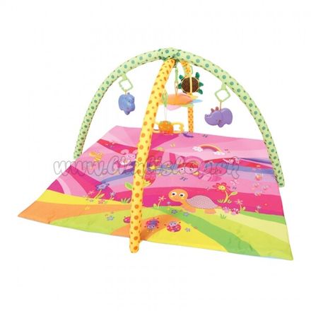 Hracia deka, podložka s hrazdou Lorelli Fairy Tales 89x94cm, pink