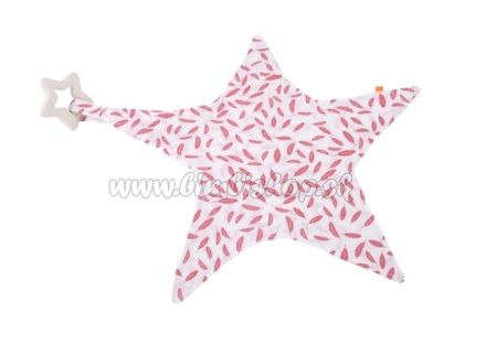 Kikadu Muchláček hviezda s hryzátkom -ružové pierka