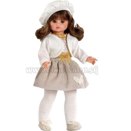 Luxusná detská bábika-dievčatko Berbesa Roberta 40cm béžová 