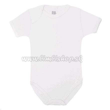 Luxusné bavlnené body krátky rukáv New Baby - biele biela 56 (0-3m)