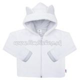 Luxusný detský zimný kabátik s kapucňou New Baby Snowy collection biela 56 (0-3m)