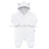 Luxusný detský zimný overal New Baby Snowy collection biela 56 (0-3m)