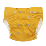 Mamatti Látková plienka EKO sada - nohavičky + 2 x plienka, Mýval, veľ. 5-14 kg horčicová