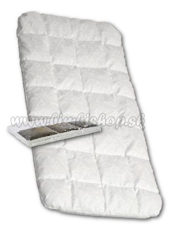 Detský matrac do kočíka New Baby KLASIK 75x35x3 molitan-pohánka biely biela 