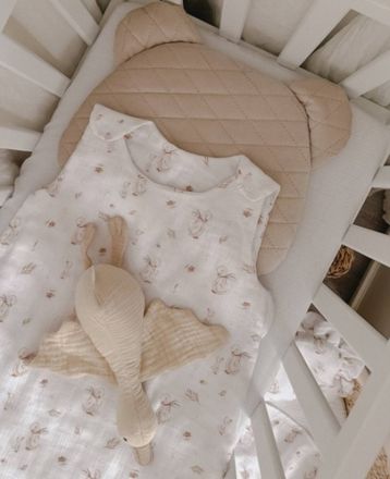 Mušelínový spací vak GOOSE Baby Nellys Soft, 70cm, biely