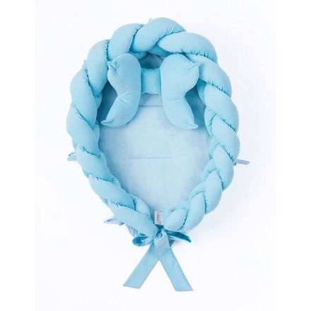 Pletené hniezdočko pre bábätko Velvet Belisima blue modrá 