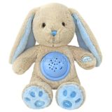 Plyšový zaspávačik zajačik s projektorom Baby Mix modrý modrá 