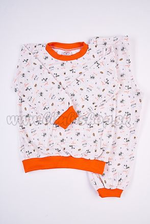 Skladom Detské pyžamo Mini Myška šedá/oranžová
