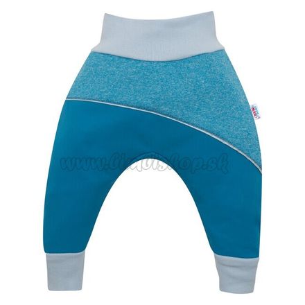 Softshellové dojčenské nohavice modré modrá 68 (4-6m)