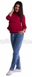 Be MaaMaa Tehotenské nohavice -  svetly jeans