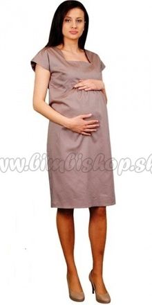 Be MaaMaa Tehotenské šaty ELA - béžová
