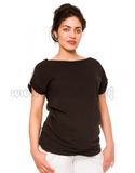 Be MaaMaa Tehotenské tričko Lia - čierne