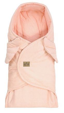 Zavinovacia deka s kapucňou Little Elite, 100 x 115 cm, Anjelské krídla - ružová