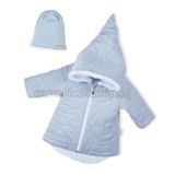 Zimný dojčenský kabátik s čiapočkou Nicol Kids Winter sivý sivá 68 (4-6m)
