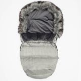 Zimný fusak New Baby Lux Fleece grey sivá 