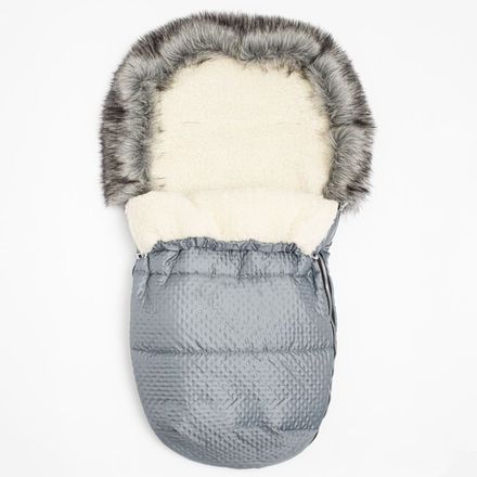 Zimný fusak New Baby Lux Wool graphite sivá 