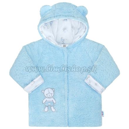 Zimný kabátik New Baby Nice Bear modrý modrá 56 (0-3m)